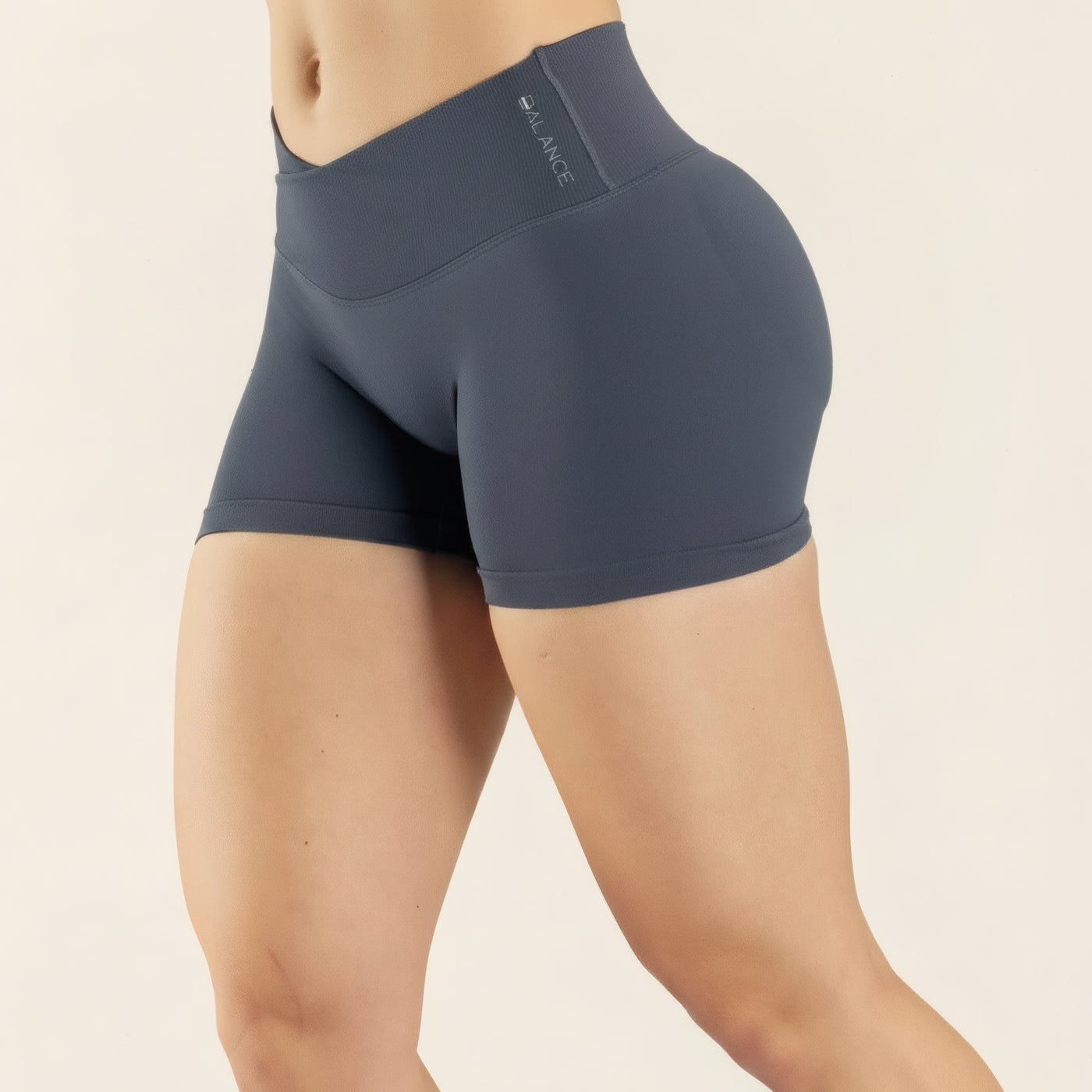 Short Seamless Scrunch · Quiet Slate